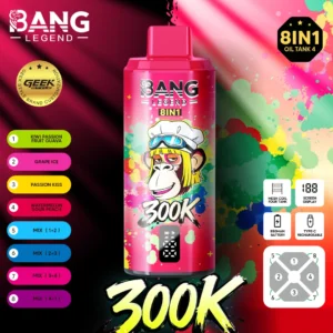 Bang Legend Geek 300K Disposable Vape -8-in-1 Flavor 2