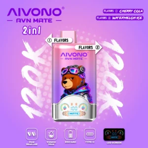 AIVONO AVN MATE 120K Puffs |Dual-Flavor|50MG|CN Warehouse