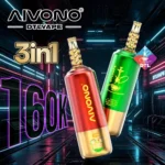 Aivono 160000 Puffs 3in1 Flavors Hookah DTL Disposable |DTL|3 in 1 Flavors| 6MG|CN Warehouse